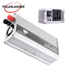 Портативный автомобиля Напряжение трансформаторы Модифицированная синусоида 1000 Вт Мощность преобразователь постоянного тока 24 V к переменному току 110 V с USB адаптер