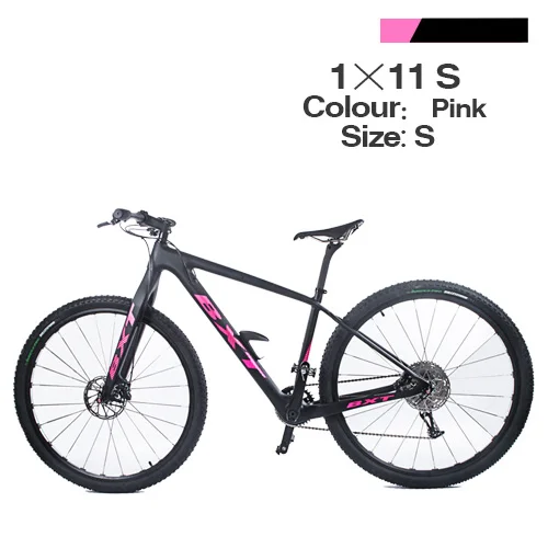 S Pink Дешевые 29er MTB полный велосипед 1*11 скоростной горный велосипед 29*2,1 шиномонтажный велосипед мужской и wo Мужской горный велосипед - Цвет: S Pink