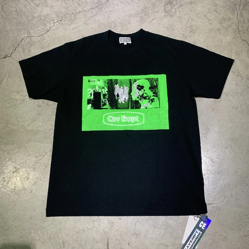 

2019 Cav Empt T-shirt Mens Geometric Print Tshirts C.E Men Women Streetwear Cav Empt T Shirt Abstract World Cavempt Tees