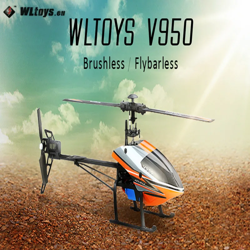 WLtoys V950 радиоуправляемые вертолеты 2,4G 6CH 3D6G система бесщеточный двигатель, Квадрокоптер готов к полету пульт дистанционного управления игрушки для детского подарка