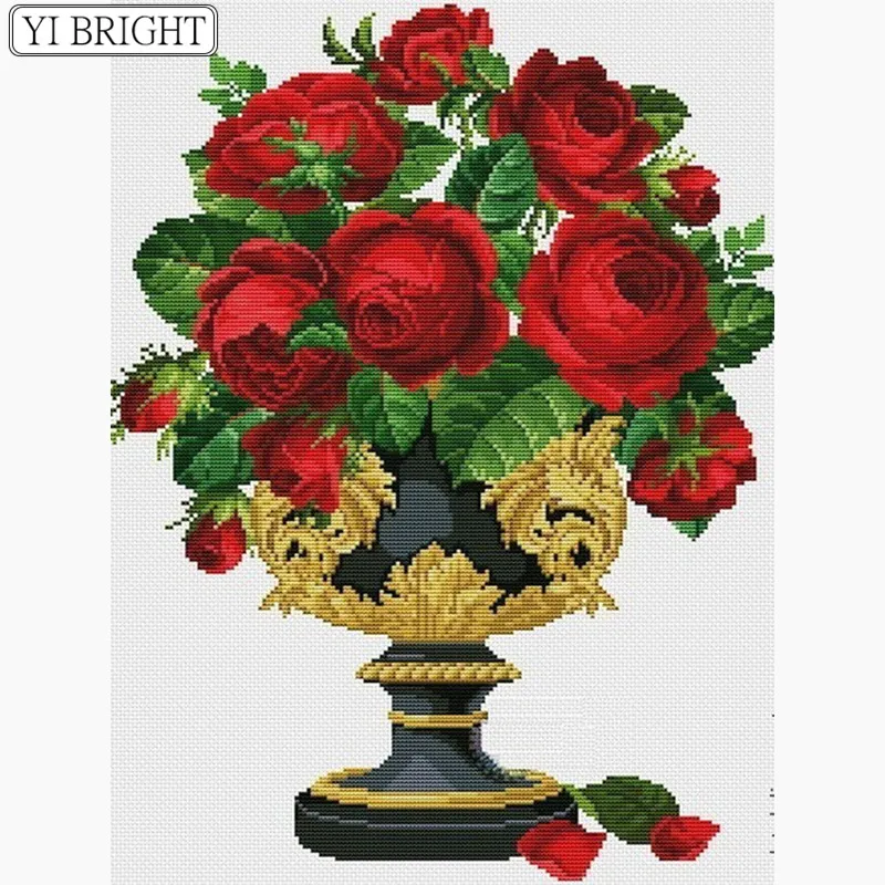 

5D DIY Diamond Painting Flowers Home Decor Full Drill Square Picture Of Rhinestone Mosaic Diamond Embroidery Rose XY1