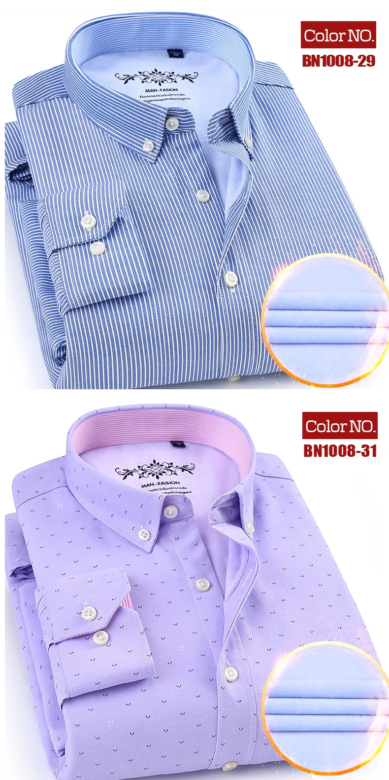 Winter mens work shirts striped solid color Long sleeve social men dress shirt oxford male shirts Plus size 4XL White color