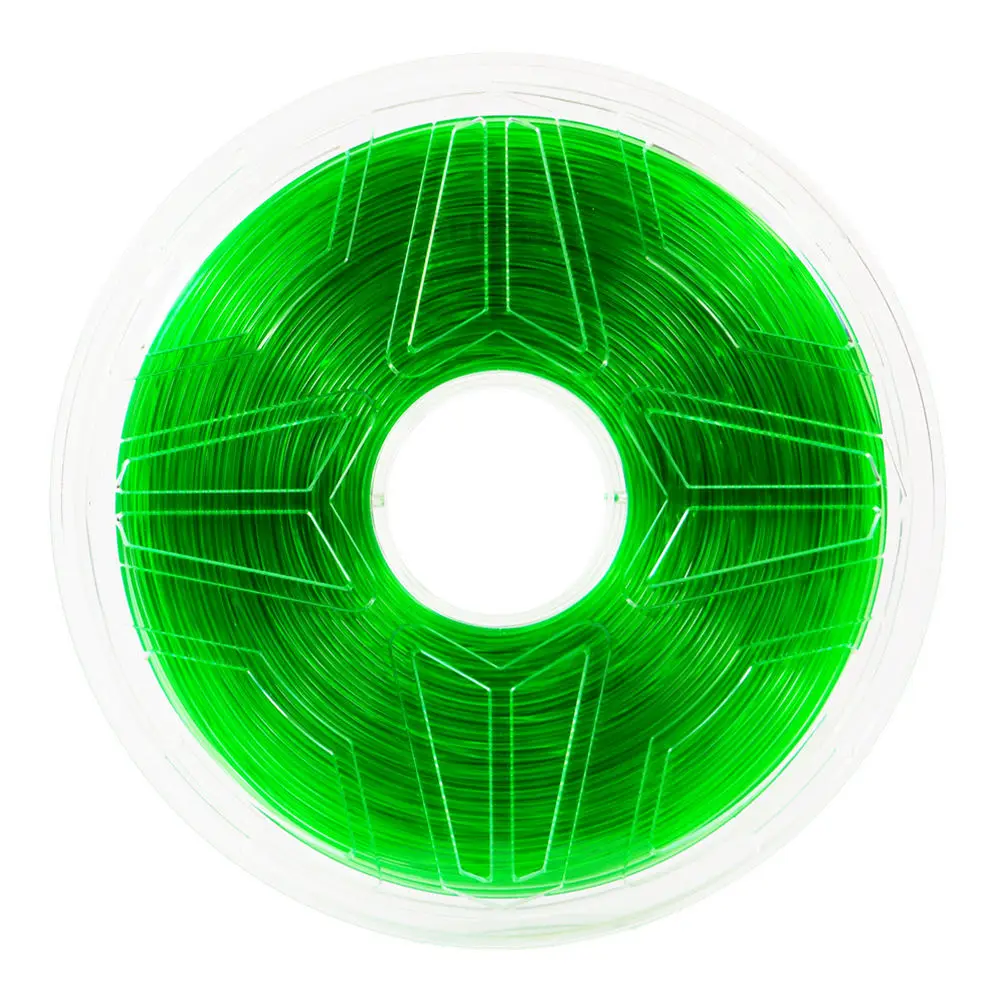 Распродажа в США, Испания, склад 1,75 мм, 1 кг, нить PETG для FDM 3d принтера, расходные материалы, ручка, материалы для печати - Цвет: Translucent Green
