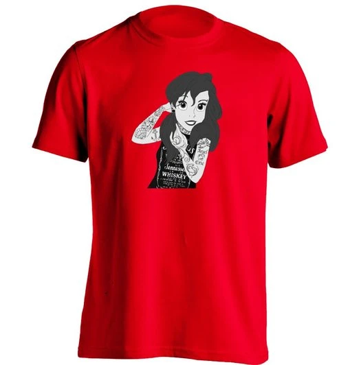 Kleine Meerjungfrau Ariel Tattoo Jack Daniels Prinzessin Pin Up Unisex T Shirt Shirt Green Tattooshirt Russia Aliexpress