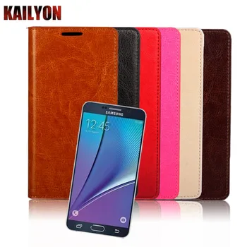 

for samsung Galaxy note 5 Case Luxury Flip Genuine Leather Phone Cove Fundas Para Coque Capa for samsung Galaxy note5
