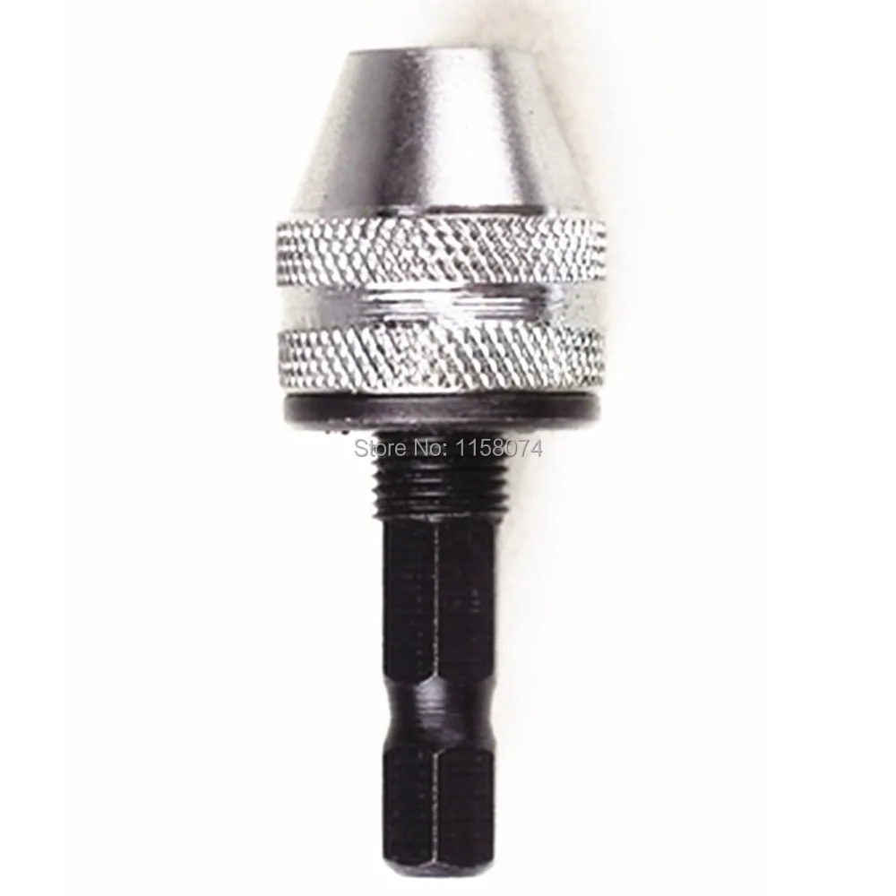 

New 1/4" Keyless Drill Chuck Screwdriver Impact Driver Adaptor 1/4" 6mm Hex Shank Drills Clamp Range 0-3mm