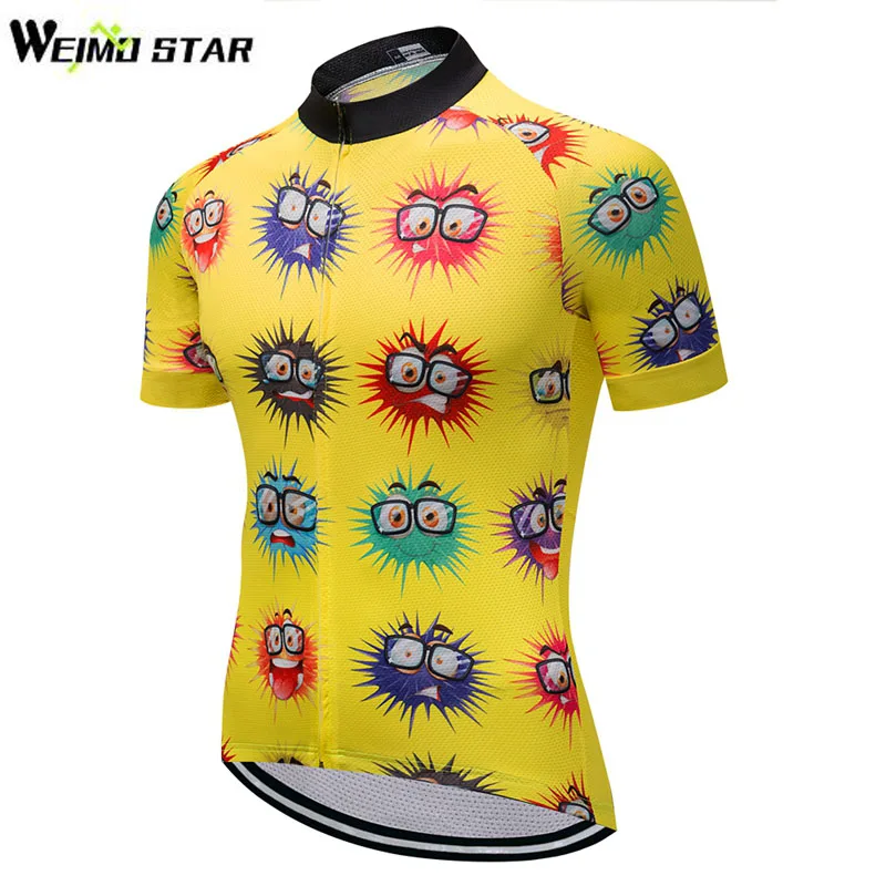 WEIMOSTAR Team Mens Cycling Jersey Short Sleeve Ropa Ciclismo Bicycle