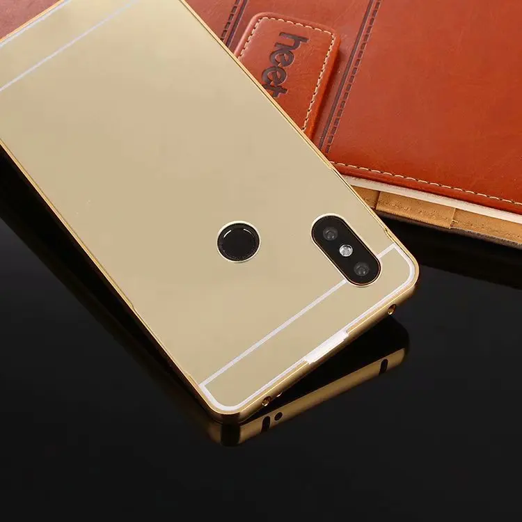 Для Xiaomi Redmi 6A ультра легкий металлический корпус с алюминиевой оправа из сплава, зеркальная задняя крышка для Xiaomi Redmi 6 Pro Redmi Note 7 Чехол