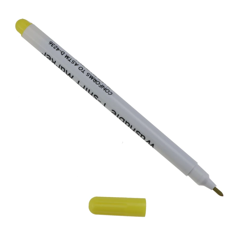 YOKOYAMA 4 шт. маркер для стежков растворимый крестиком водостойкие стирающиеся ручки с люверсами чернила маркер для ткани DIY рукоделие швейный инструмент - Цвет: 4PCS yellow