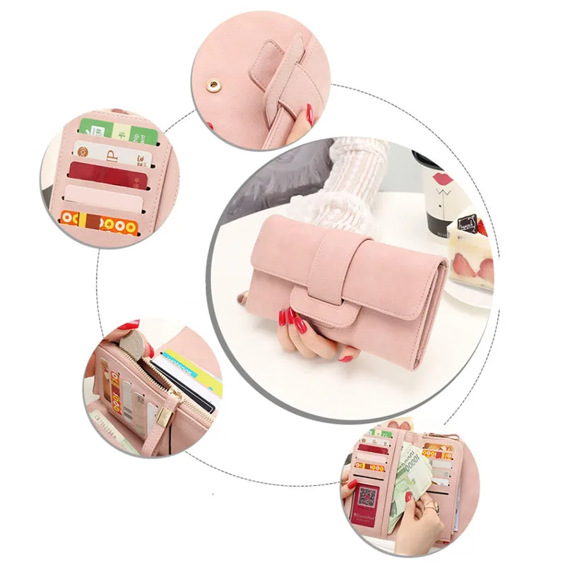 2019 Fashion Wallet Women's Purse Wallet Card Holder Female Clutch Long Purse Multi-card Bit Luxury Designer Lady Coin Purses 2019 Fashion Wallet Women's Purse Wallet Card Holder Female Clutch Long Purse Multi-card Bit Luxury Designer Lady Coin Purses