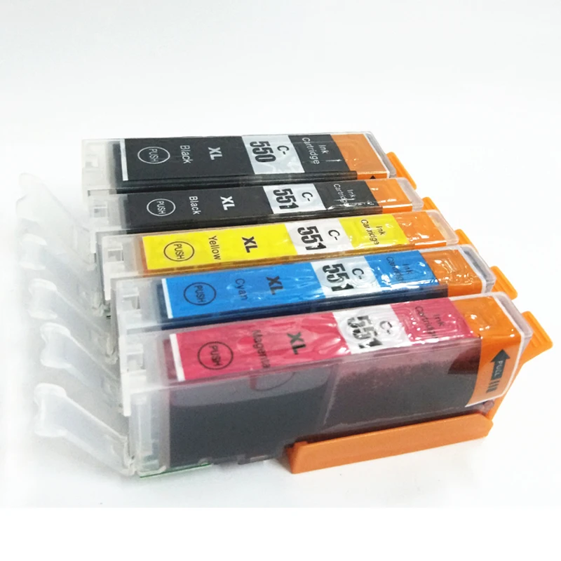 

vilaxh PGI-550 CLI-551 Ink Cartridge Compatible For Canon 550 551 PIXMA IP7250 IX6850 MG5450 MG5650 MX925 MG6350 MG7150 iP8750