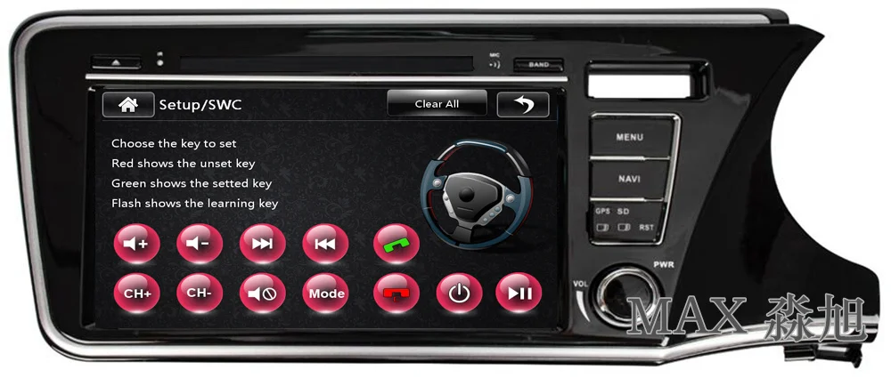 Excellent MAX 2 din 8" Car DVD Player For Right Driving Honda City Radio RDS GPS Navigation System Free Map 3G 1080P Bluetooth call/music 10