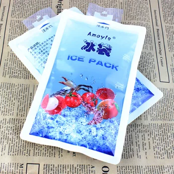 

400ml Insulated reusable dry cold ice pack gel cooler bag for lunch box food cans wine medical blood plasma seafood picnic milk