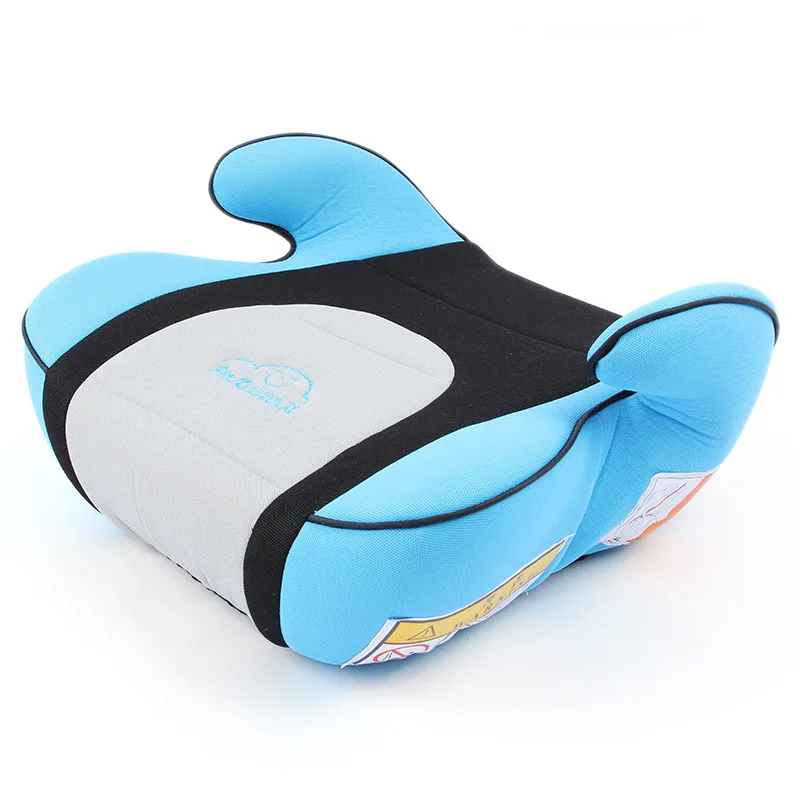 Портативный детский безопасный усилитель с открытой спиной для путешествий, подушка для сиденья автомобиля, эргономичный дизайн, регулируемый пояс безопасности, защита - Цвет: Blue