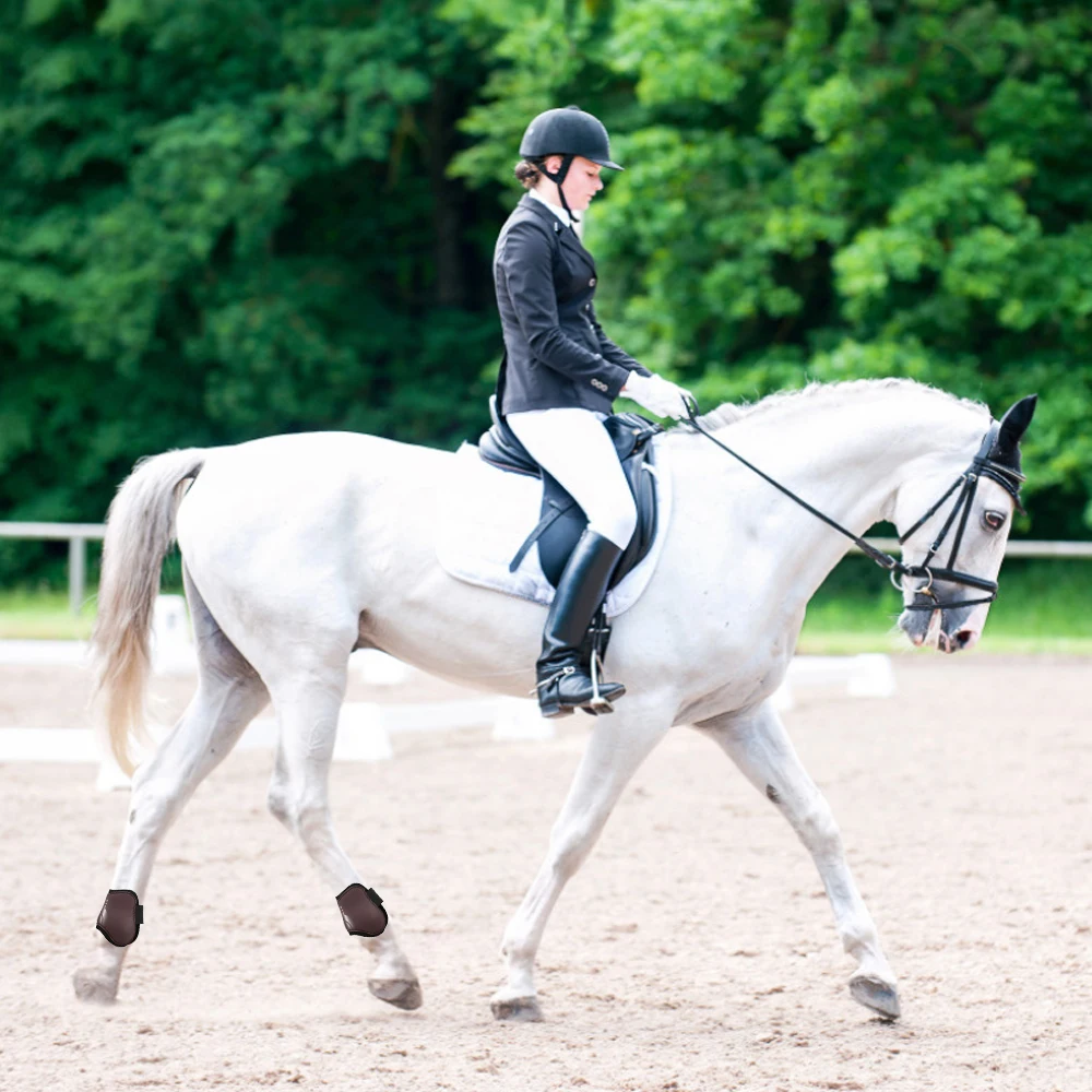 2 шт. конные задние сапоги Equine Защита ног лошадь сухожилия защита голени Неопрен лошадь Hock Brace