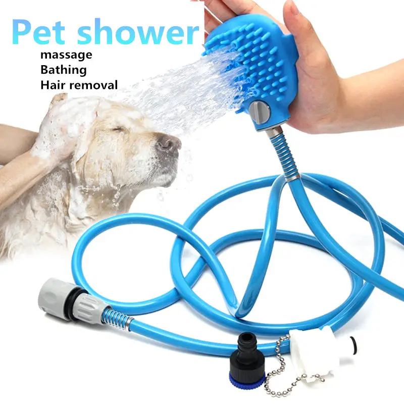 

Pet Shower Supply Accessoris Cat Dog Bath Shower Head Brush Pet Washing Hair Wash Shower Multi-function Pet Bath Sprinkler L199