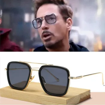 

Cosplay Accessories Men Vintage Steampunk Sunglasses Tony Stark Iron Man Goggles Retro Windproof Steam Punk Sun Glasses UV400