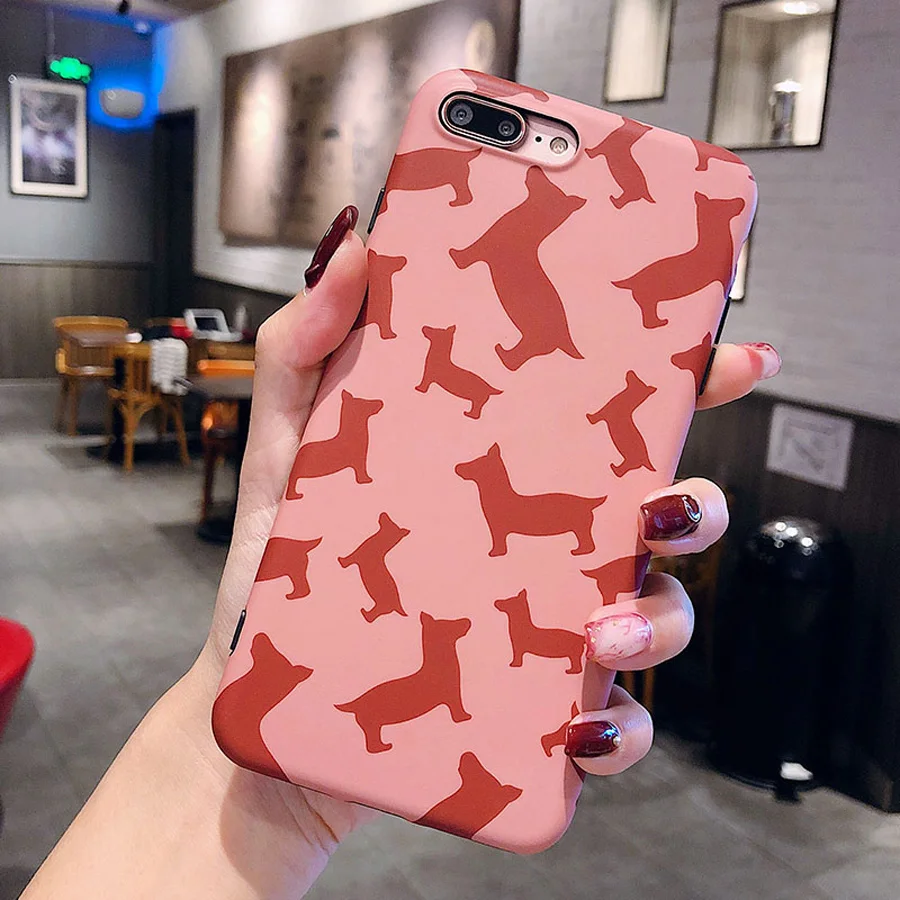 

For iphone XS MAX XR X 8 7 Plus 6 6s plus cae cover cute cartoon 3d relief dog matte soft silicon protective phone bag Ritozcase