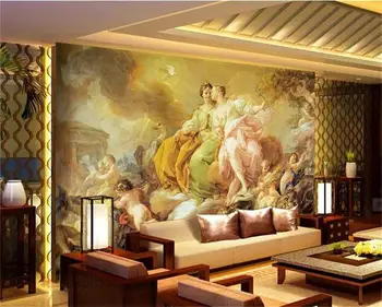 

3d photo wallpaper custom size mural living room European mythology paradise painting sofa TV background wallpaper for wall 3d