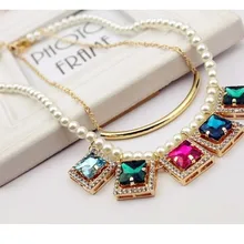 ZOSHI модное ожерелье Горячая Распродажа колье ожерелье многослойный крупный искусственный жемчуг ожерелье женское массивное ожерелье s& Подвески