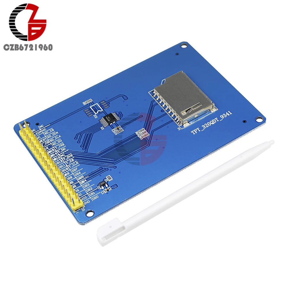 Сенсорный ЖК дисплей 3 2 дюйма 320x240 TFT панель SSD1289 Сенсорная контроллера со слотом