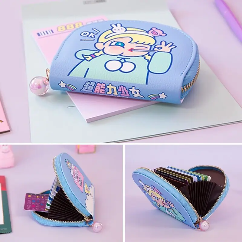 Bentoy Единорог НЛО мультфильм печатных карт сумка для девочек PU Милая ID кредитница