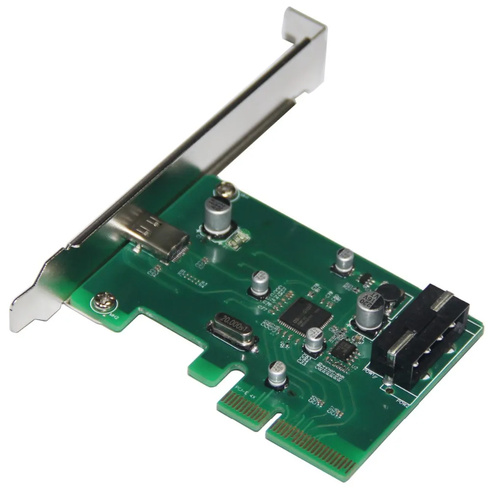 Desktop USB 3.1 Type-C port PCI-e Controller Card  PCI Express 4x to USB3.1 Type C Converter Adapter (2)