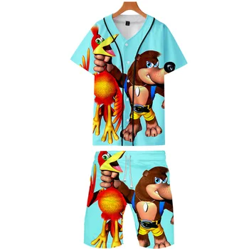 

Banjo Kazooie 3D Printed Two Piece Set Summer Baseball T-shirts+Casual Shorts Fashion 2019 Trendy Streetwear Clothes