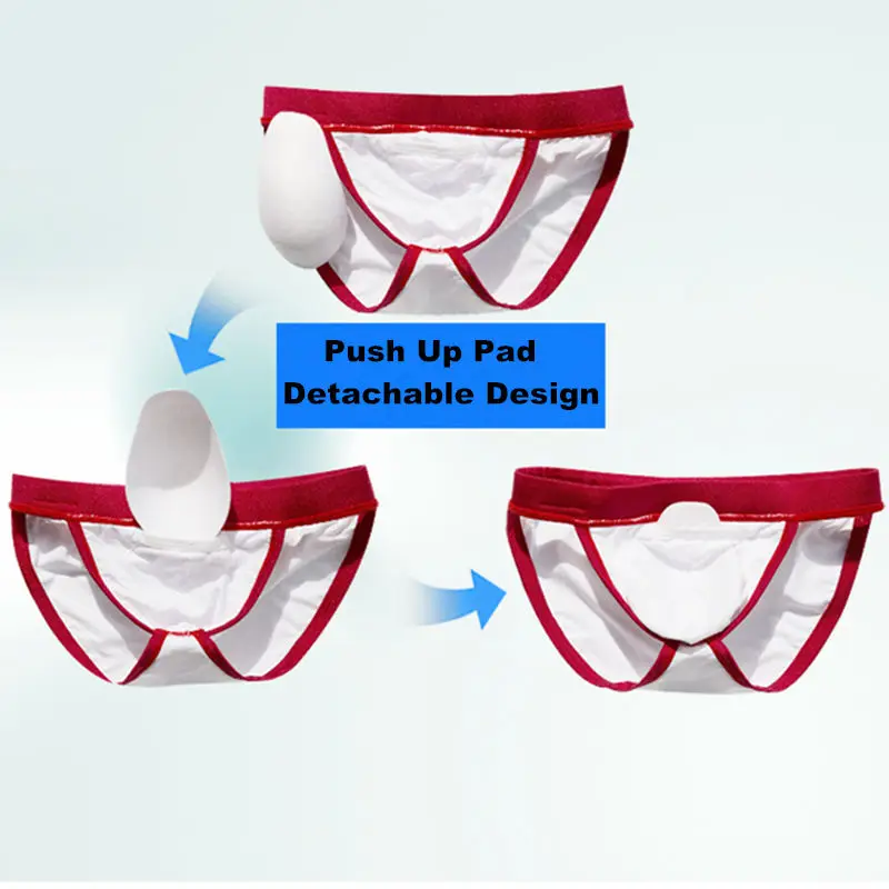 Push Up Pad плавательные мужские трусы сексуальные гей купальники бикини плавки