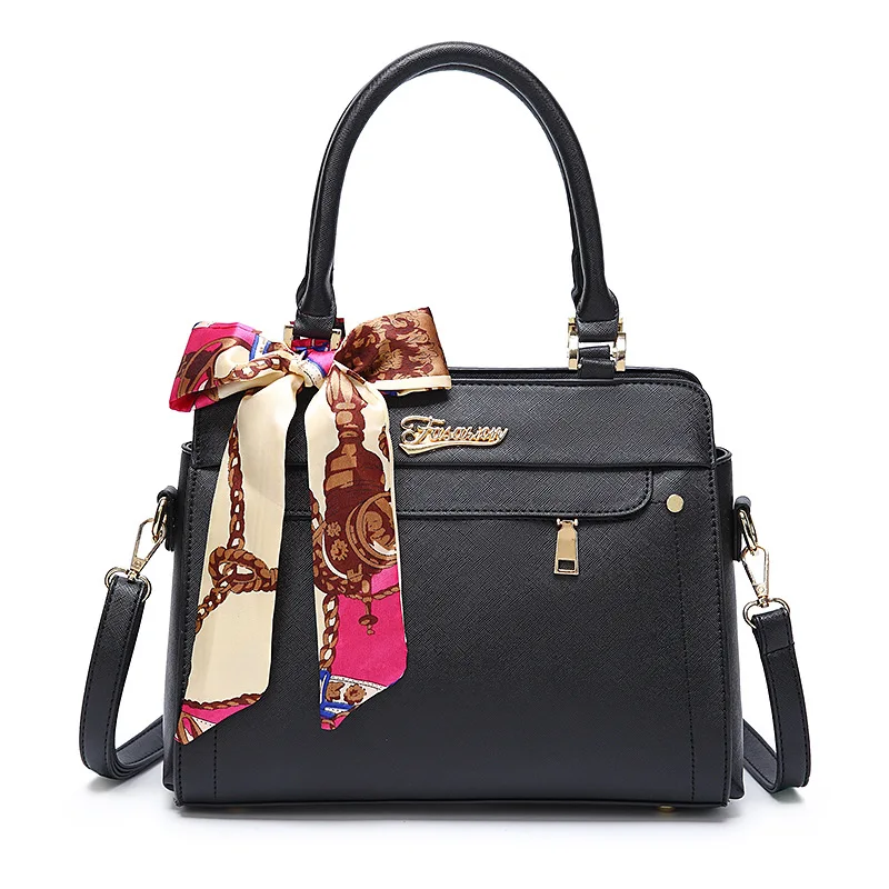 

2018 Luxury Brand Black PU Leather Handbags Women large hand Bag Crossbody Bags xmessun ladies Sac A Main Femme De Marque alexa