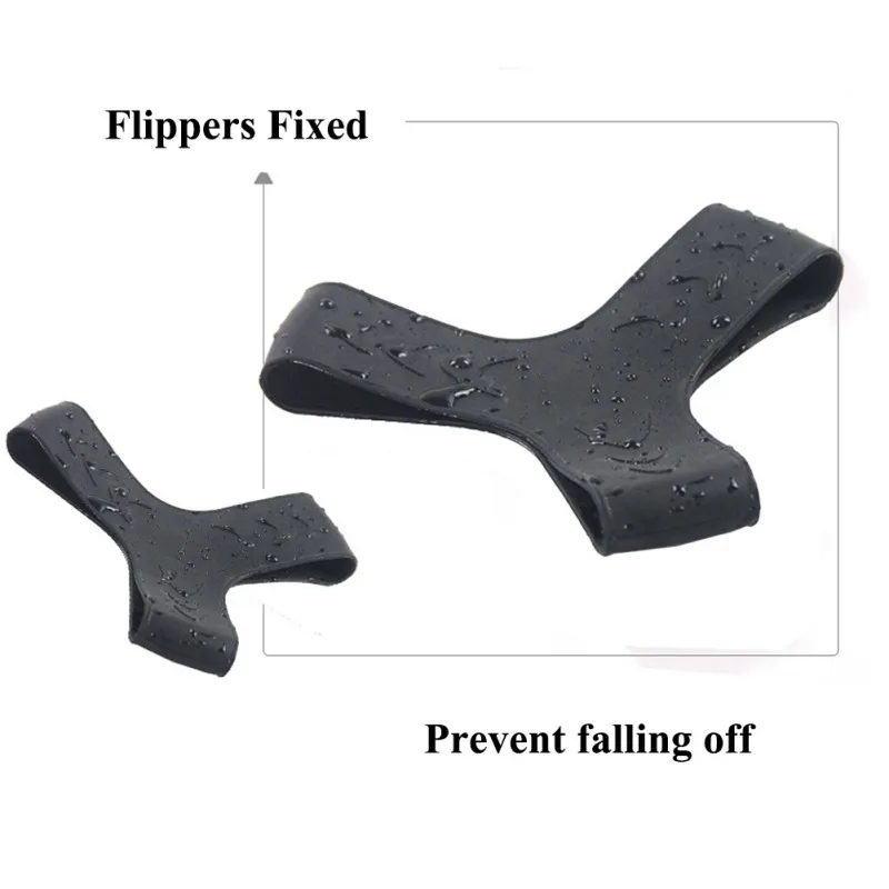 

2pcs Ankle Fixed Ring Fixing Belt Flippers Buckle Diving Swimming Equipment Pure Silicone No Harm To Skin Diving Accessories