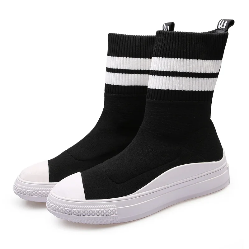 

Autumn Winter 2019 New Red Shoes Korean Version Shoes In Casual Socks And Boots Ladies Noble And Elegant