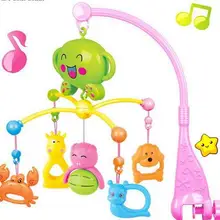Распродажа детских погремушек мобильность в кроватке детские игрушки вращающийся Музыкальный Детские мобильные, музыкальные колокольчики с 20 музыкой для 0-12 месяцев