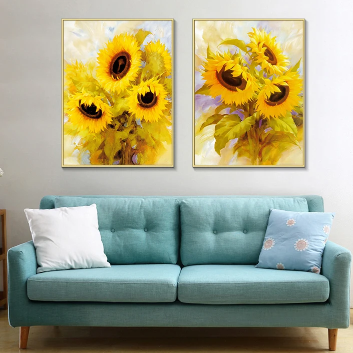 Sunflowers  Art/Canvas Print Poster Home Decor Wall Art 