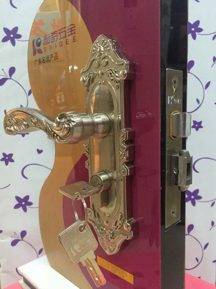 

Factory outlets] resistance Qiou Lever lock room door interior door room door key copper conductors and copper