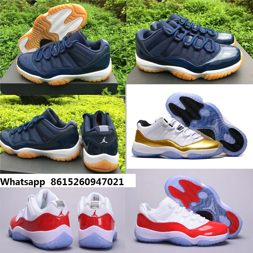 jordan 11 azul con blanco bajito