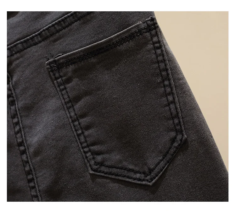Женские джинсы эластичные растягивающиеся женские джинсы с высокой талией потертые узкие брюки-карандаш уличные брюки плюс размер 4XL