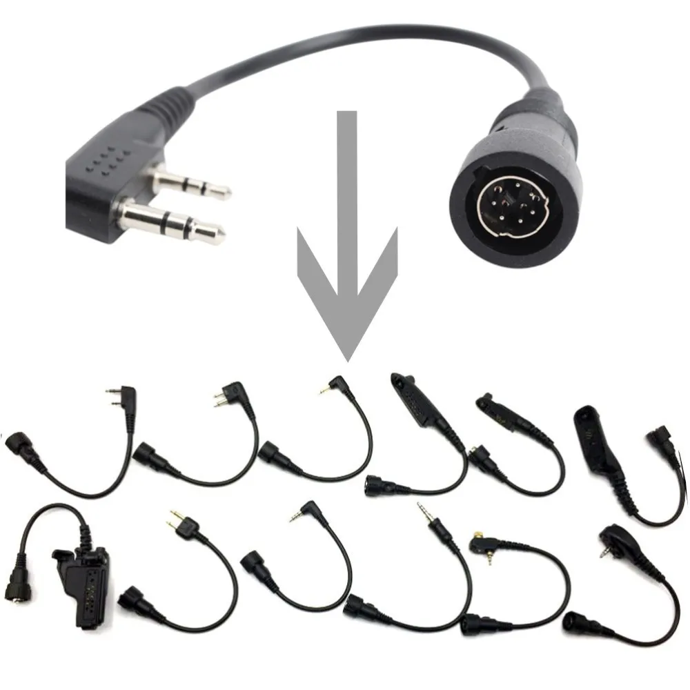 Heavy Duty Military Tactical Air Tube Throat Microphone Mic Headset PTT For ICOM Ham Radio Walkie Talkie IC-A1 IC A2 IC-A3 A4A5 (3)
