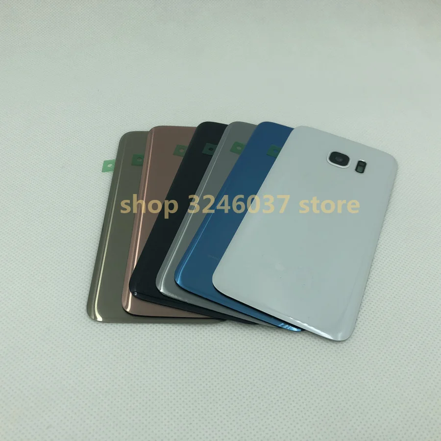 

Original New Rear Panel Glass Battery Back Cover For Samsung Galaxy S7 G930 G930F S7 Edge G935 G935F With Stickers + Camera Lens