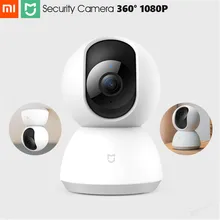 Оригинальная Xiaomi mi jia умная домашняя камера безопасности 1080P HD 360 градусов камера ночного видения IP камера Wi-Fi для управления приложением mi Home