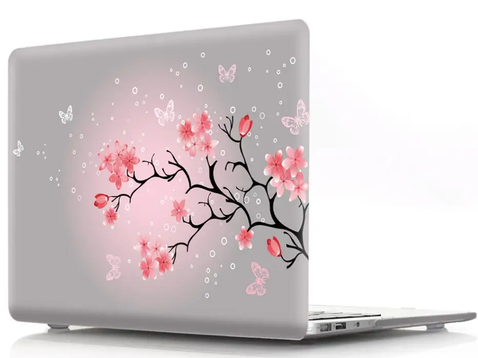 Sakura Pattern Hard Protective Case Cover Shell for Apple Mac MacBook Air 11 13 Pro 12 13 13.3 15 Fashion Women Men Bag Sleeve