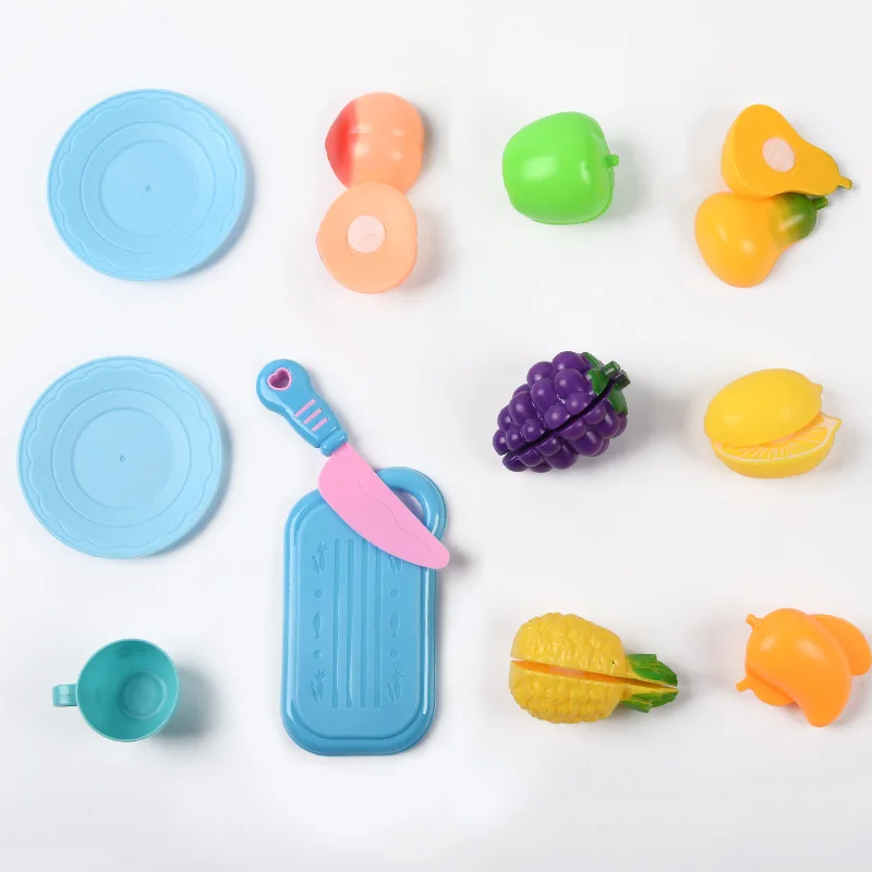 Детская кухонная игрушка для детей, фрукты и овощи, набор для приготовления пищи, ролевые игры, посуда, искусственные продукты, подарок для девочек