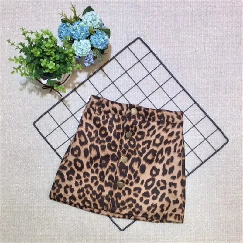 

Baby Girl Suede Skirt 2019 Autumn Leopard Short Skirt for Girls Fashion Casual Brand Children's Clothes 2-6Y Kids Princess Skirt