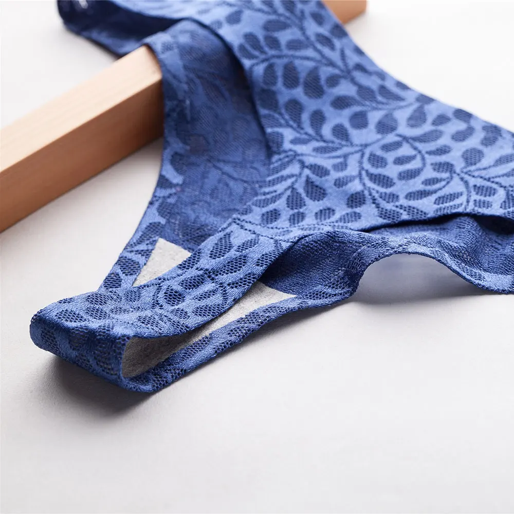 Women Sexy Thong Lace Mesh Sexy Flora Underwear M-2XL Plus Size G String Pink Black Panty Ultra-thin Seamless Panties New