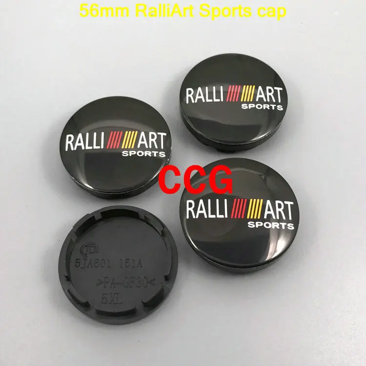 4 шт. 56 мм 60 RalliArt спортивный логотип Автомобильная эмблема колпачок центральной