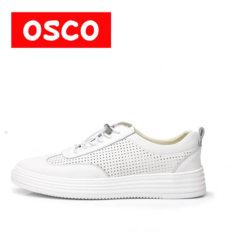 

OSCO Factory direct ALL SEASON New Men Shoes Fashion Men Sneakers COW LEATHER Shoes#A1535