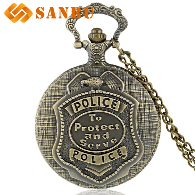 Classic Vintage United States Police Quartz Pocket Watch Vintage Men Women Neckl Classic Vintage United States Police Quartz Pocket Watch Vintage Men Women Neckl