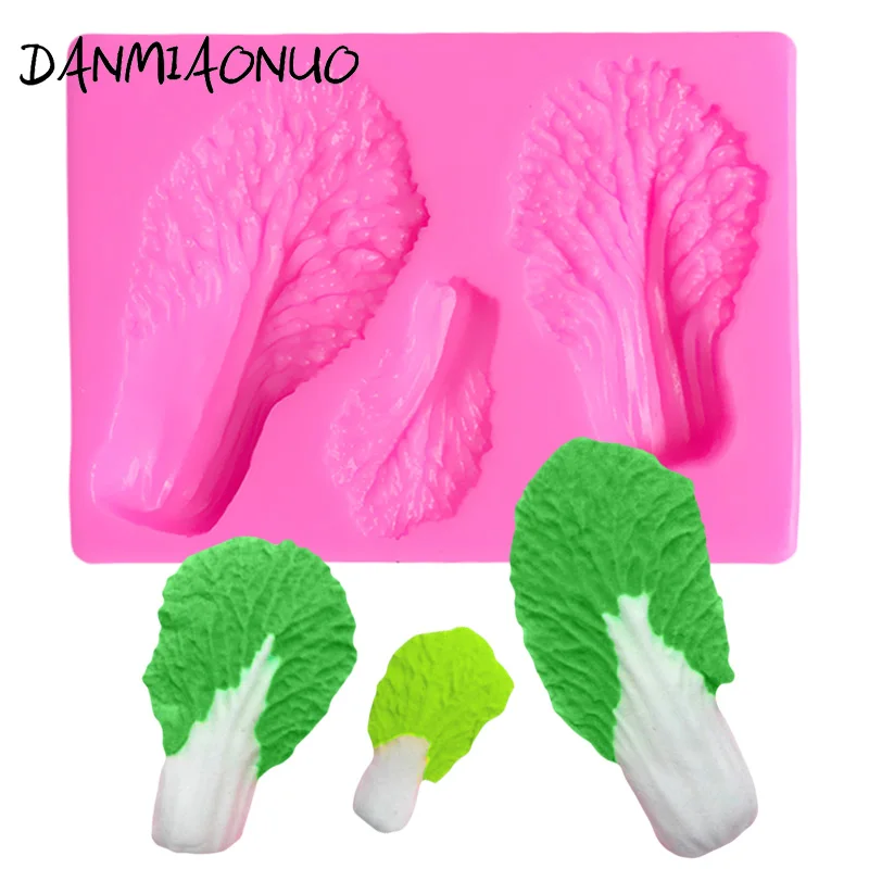 

Chinese cabbage Cake Mould vegetables Shape Silicone Cake Stencil Chocolate Gumpaste Mold Baking Form Decorating Tools A106728