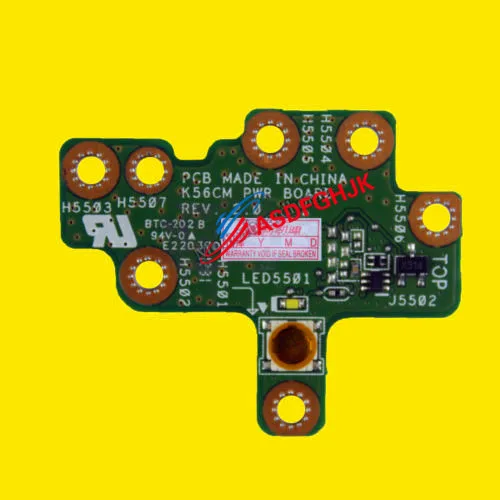 

Original FOR ASUS S56C K56C S550C A56C K56CB S550CB S550CM Power Button Switch Board