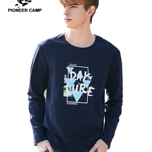 Пионерские лагеря, новая футболка с длинным рукавом для мужчин, брендовая одежда, повседневная футболка с буквенным принтом, мужские качественные хлопковые Стрейчевые футболки ACT906141